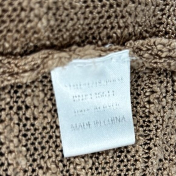 Pulse Tan Open Knit Cardigan Sweater Women’s XS/S Casual Preppy Boho - Picture 6 of 10